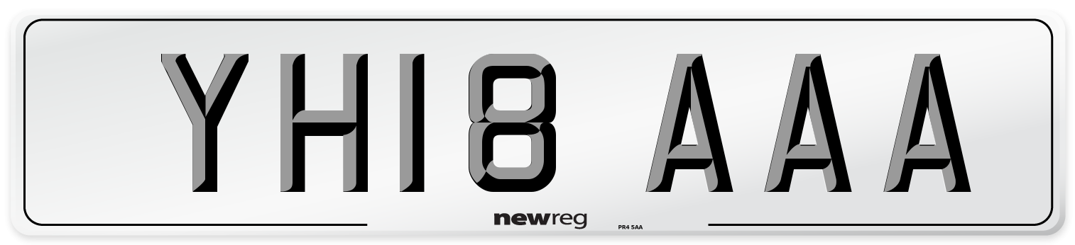 YH18 AAA Number Plate from New Reg